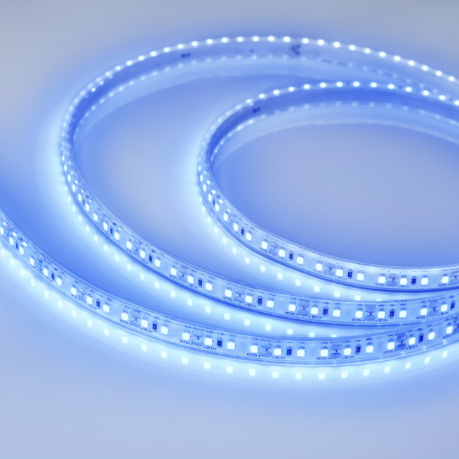 Лента светодиодная RTW  5000 PWT 24V Blue 13mm  ( 2835 180 LED/m,  High Temp) (ARL, 14.4 Bт/м  IP 68)  Цвет синий