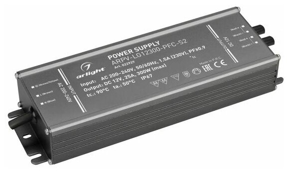   Блок питания ARPV-LG12300-PFC-S2 300Вт