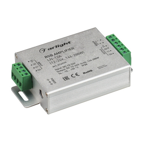 Усилитель RGB LN-12A (12-24V, 144/288W)